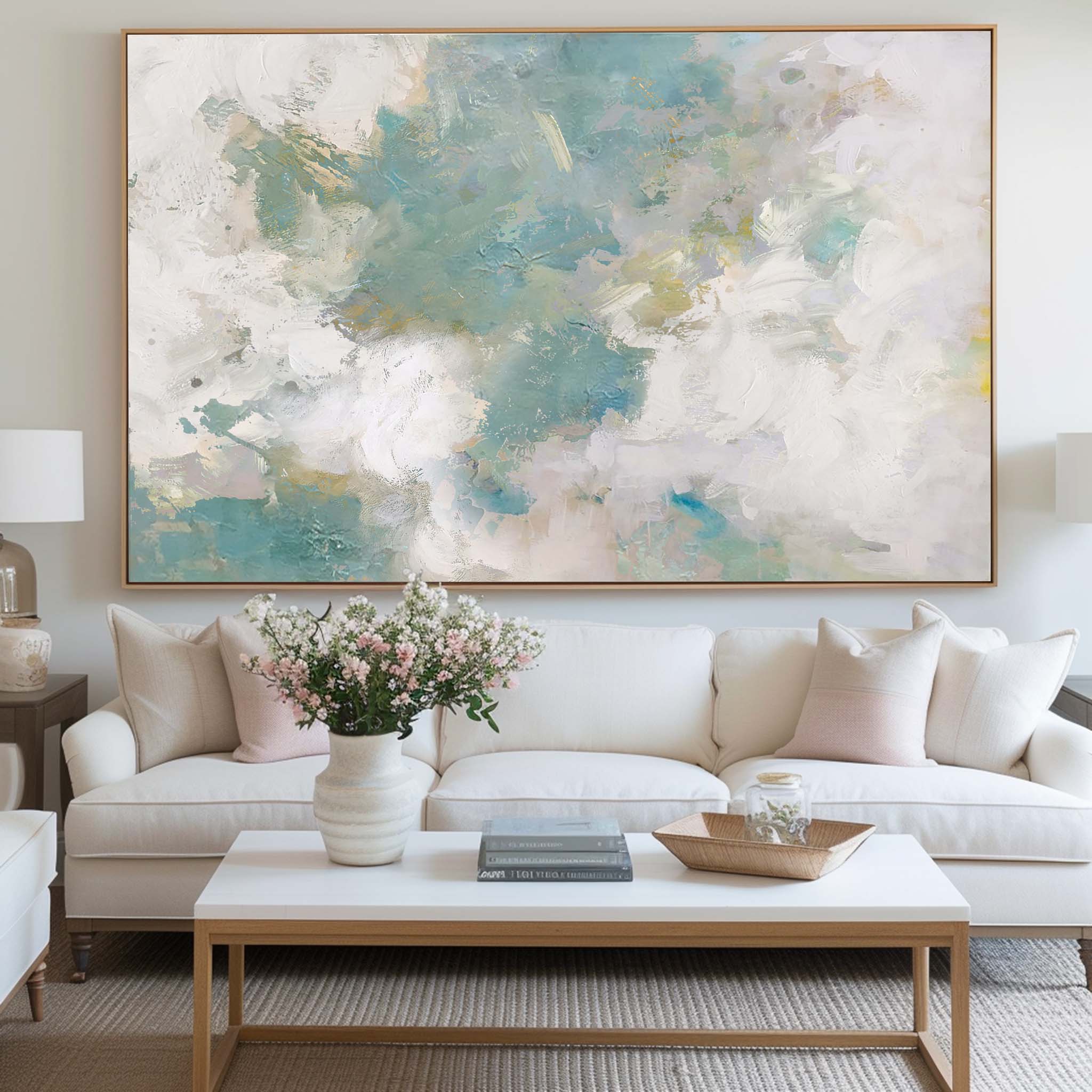Sea And Sky Abstract Painting #ABSH14