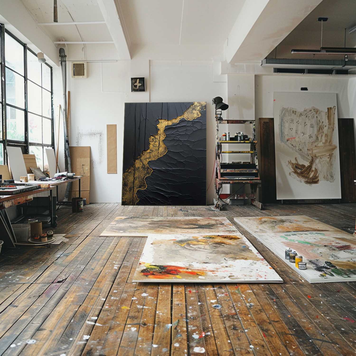 Peinture abstraite minimaliste #ABAV496