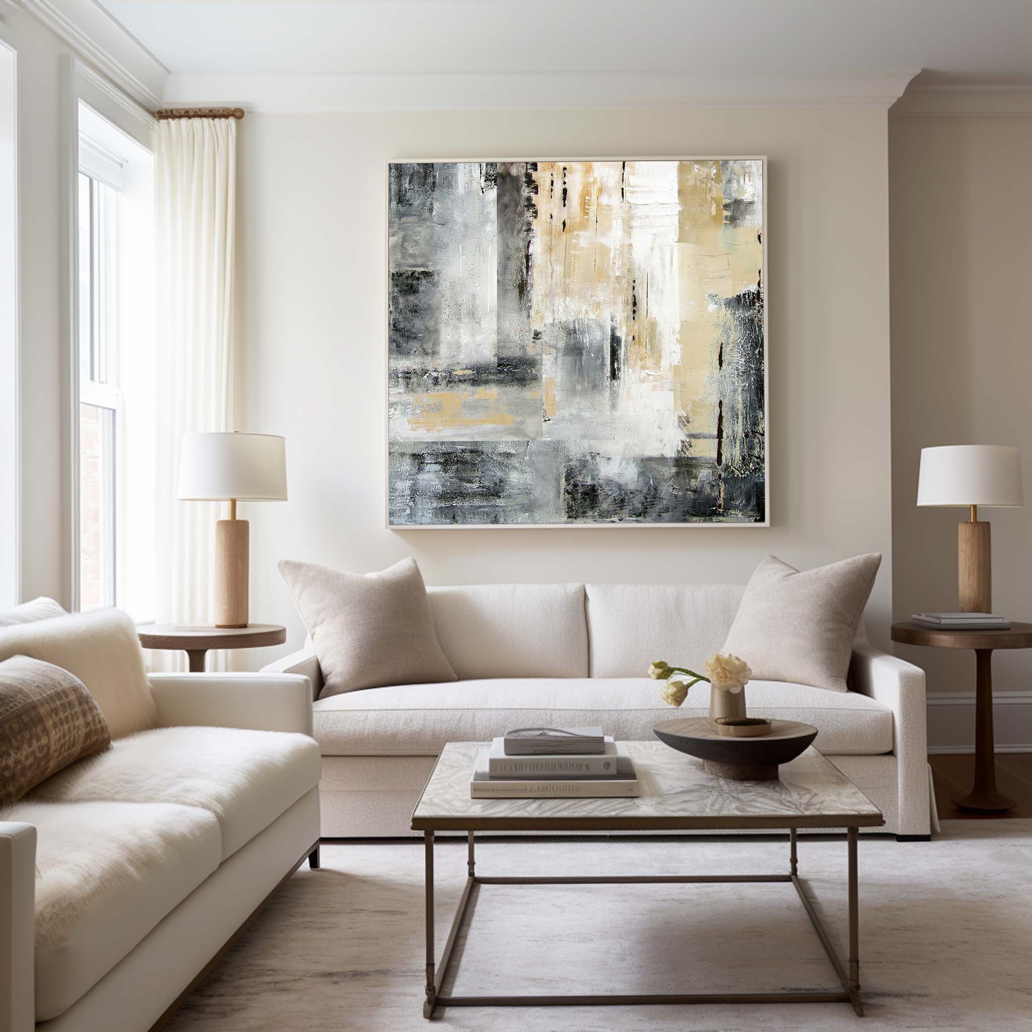 Large Abstract Skyline Art #URS01