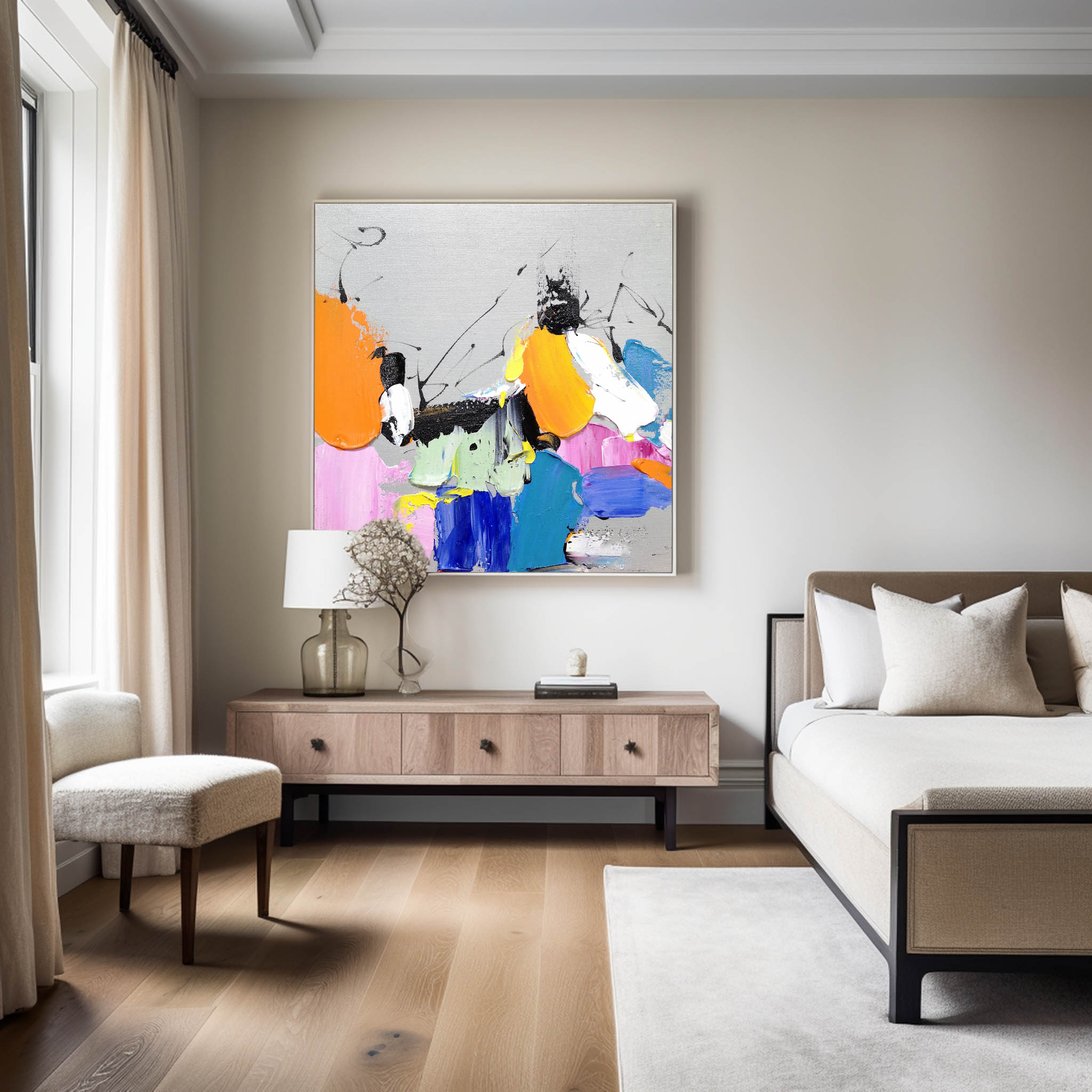 Colorful Abstract Painting #ABAS46