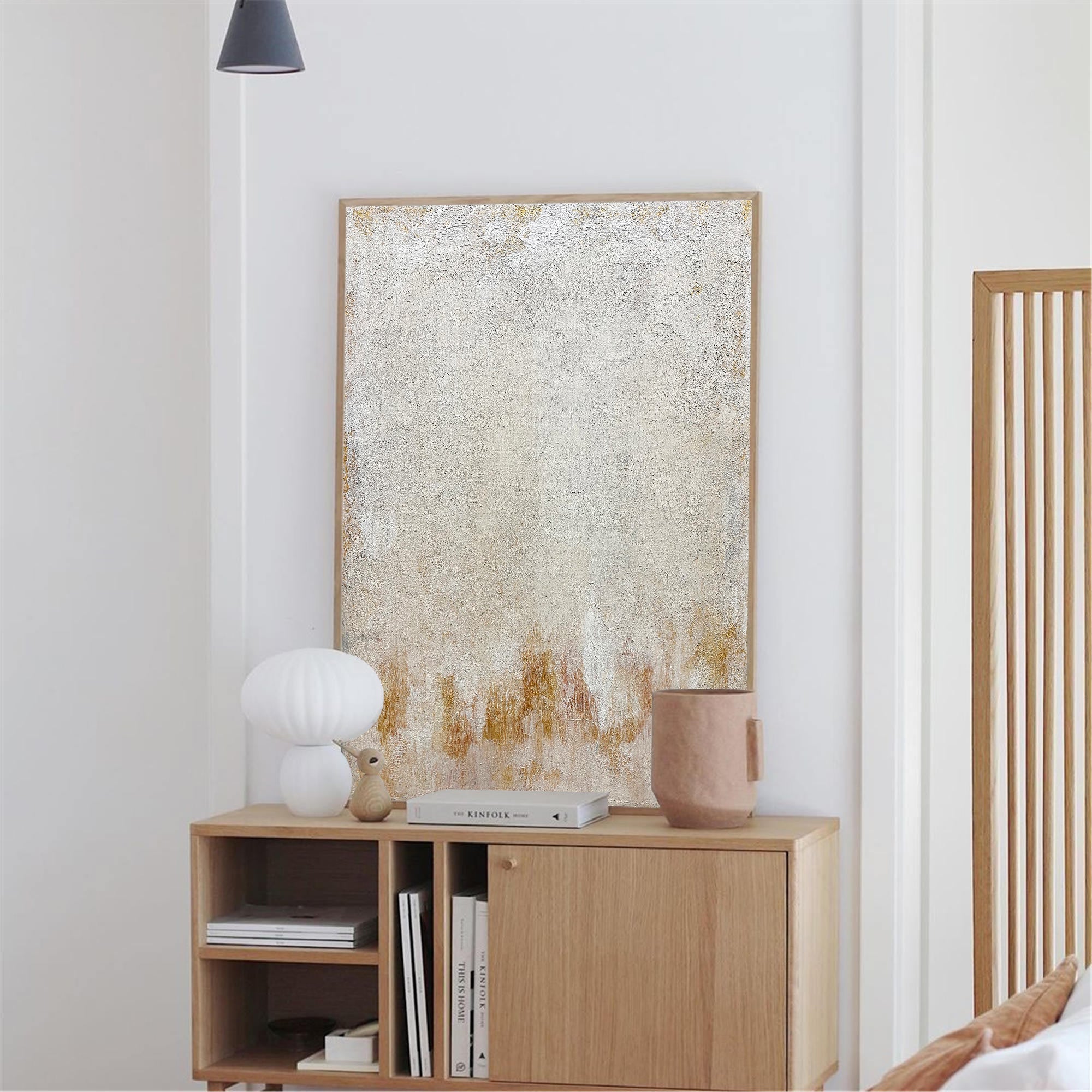 Peinture minimaliste beige #ABAV121