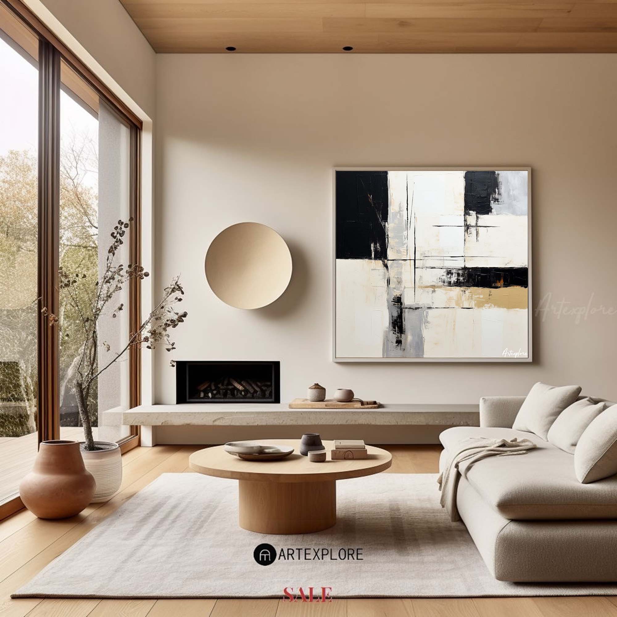 Modern Abstract Painting #ABAS146
